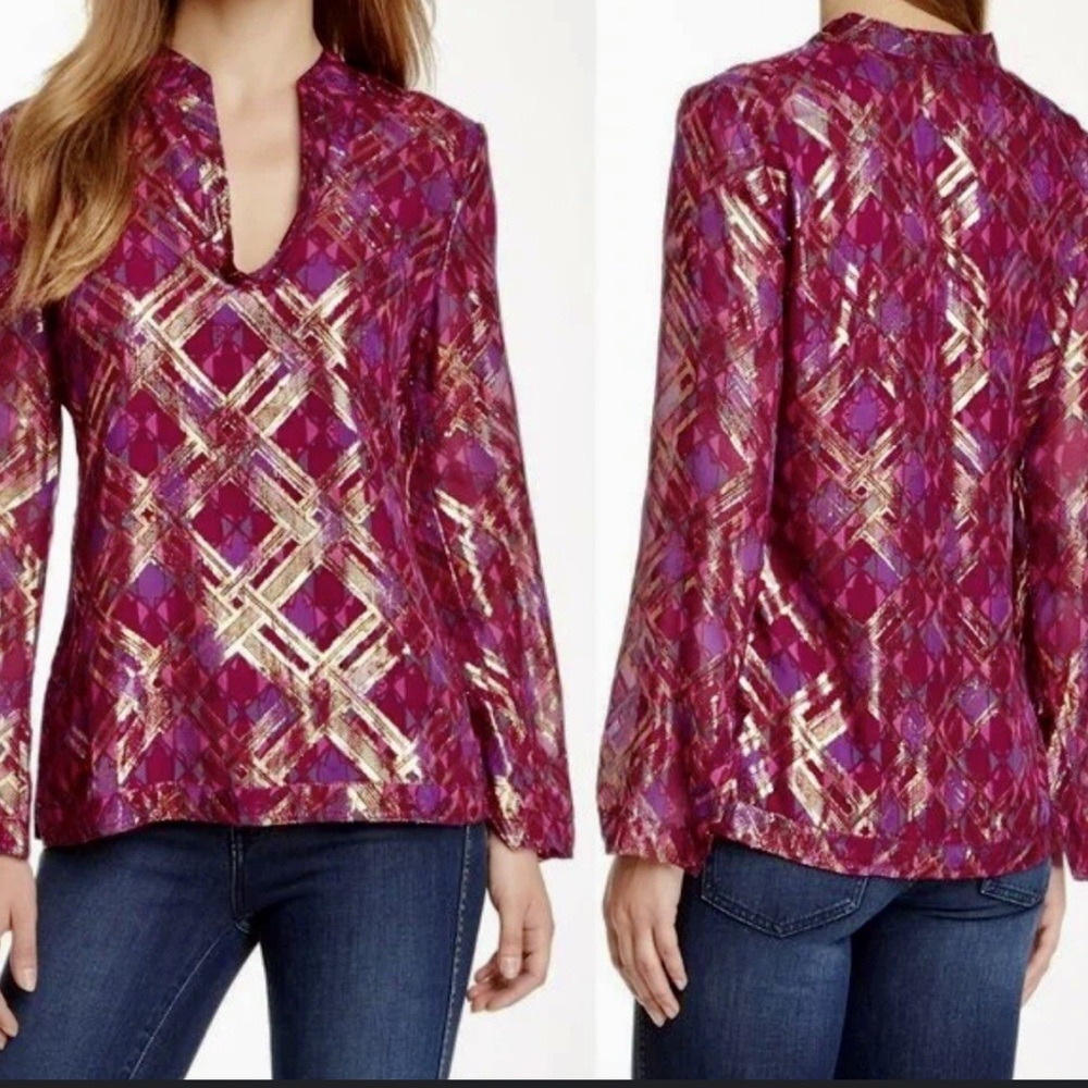 Tory Burch Silk Tunic Blouse